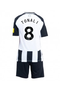 Fotbalové Dres Newcastle United Sandro Tonali #8 Dětské Domácí Oblečení 2024-25 Krátký Rukáv (+ trenýrky)